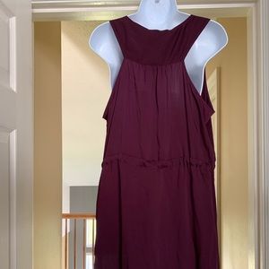 Casual Burgandy Dress